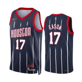 Dres Houston Rockets Tari Eason 17 Nike 2022-23 City Edition Navy Swingman